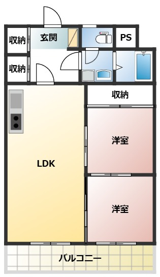 スクエア358の間取り