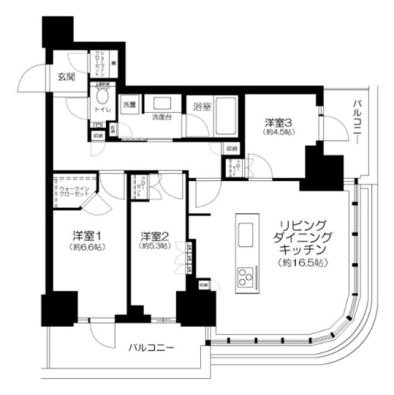 【間取り】 | パークシティ中野ザタワーブリーズ