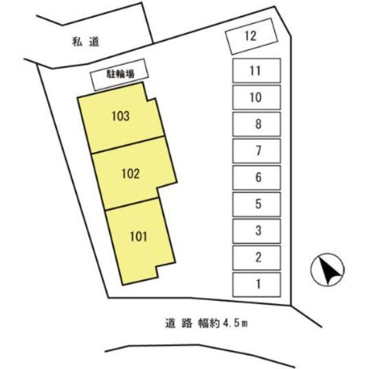 ソレイユ霞ヶ丘の区画図|☆神戸市垂水区　ソレイユ霞ヶ丘☆