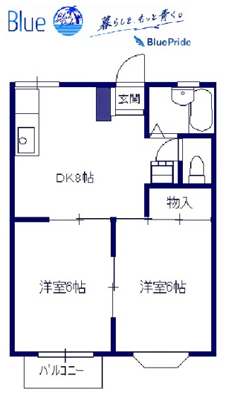 【間取り】 | ドミールＫⅡ