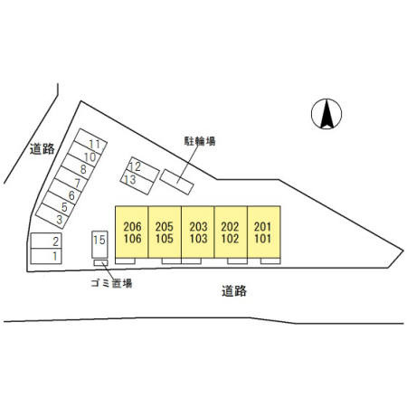 アルページュの区画図|☆神戸市北区　アルページュ☆