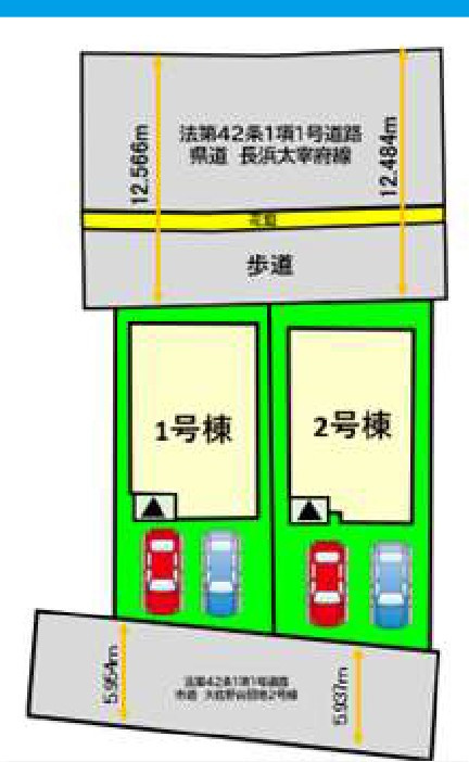 太宰府市大佐野５丁目の新築一戸建の区画図
