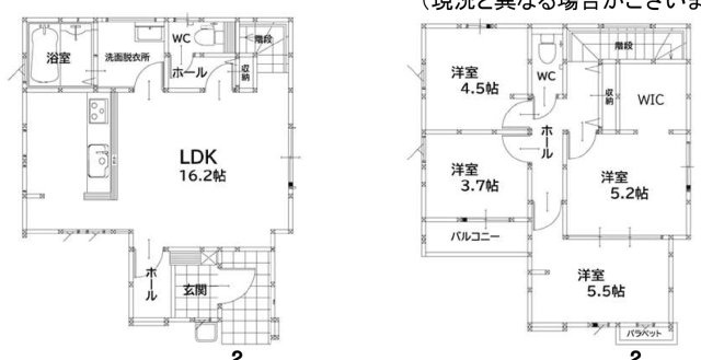 福岡市中央区輝国２丁目の新築一戸建の間取り