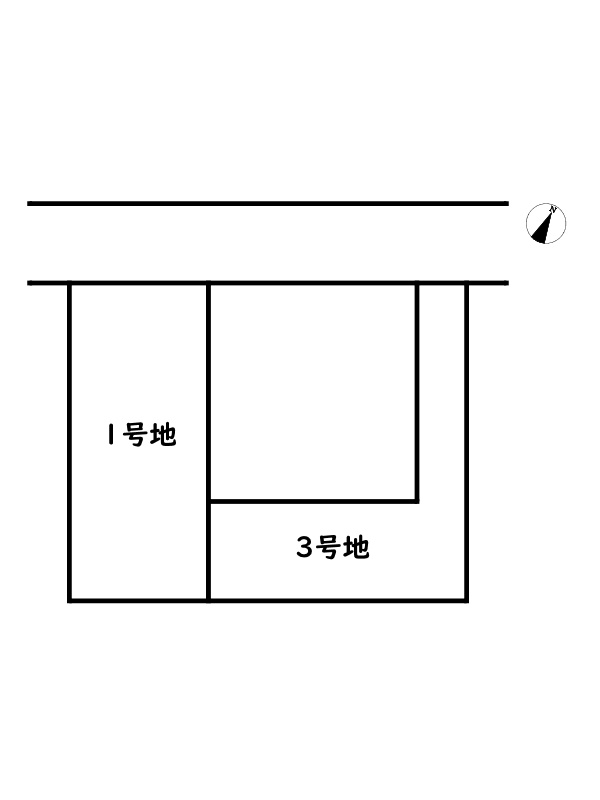 相生市山手1丁目/売土地の区画図