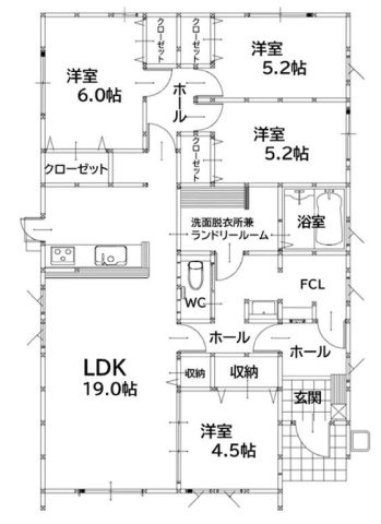 筑紫野市大字筑紫の新築一戸建の間取り