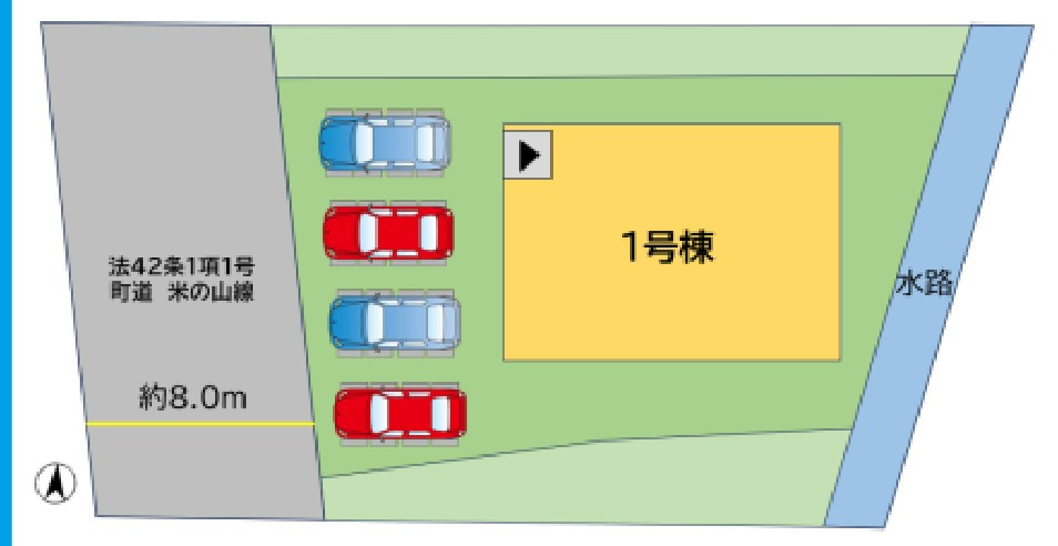 糟屋郡篠栗町中央３丁目の新築一戸建の区画図