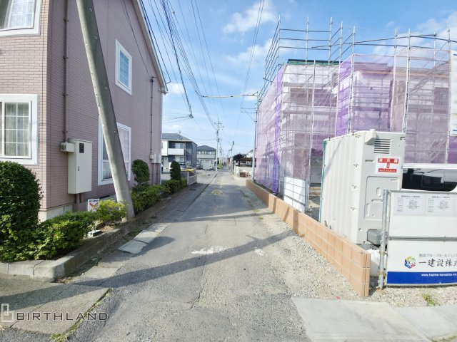 新築戸建・新築建売　伊勢崎市上泉町第2　南小・第一中の前面道路含む現地写真