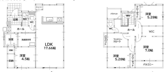 の新築一戸建の間取り