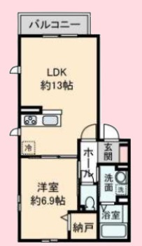 ふじのハイムⅡの間取り