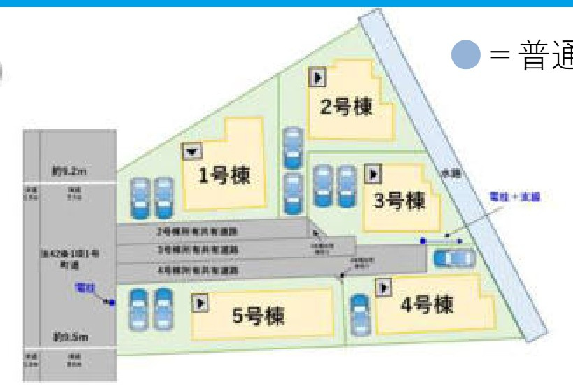 糟屋郡粕屋町内橋東１丁目の新築一戸建の区画図