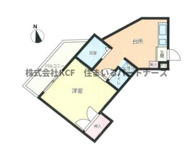 久留米市国分町の賃貸マンションの間取り
