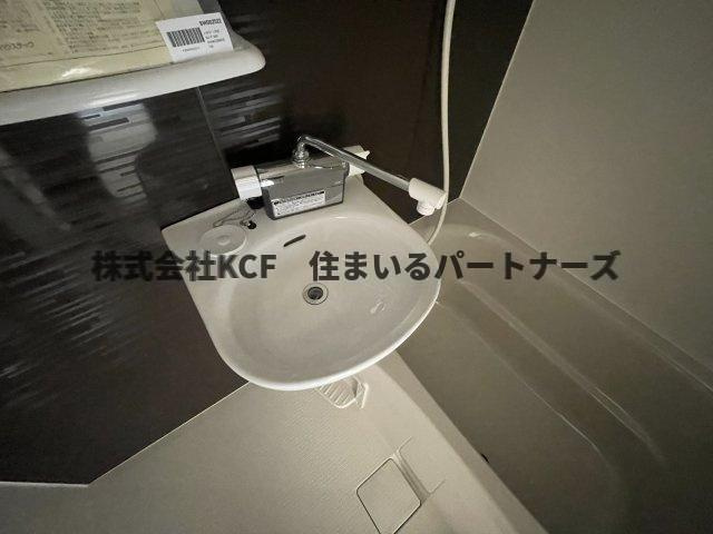 久留米市国分町の賃貸マンションの洗面所|広い洗面スペース