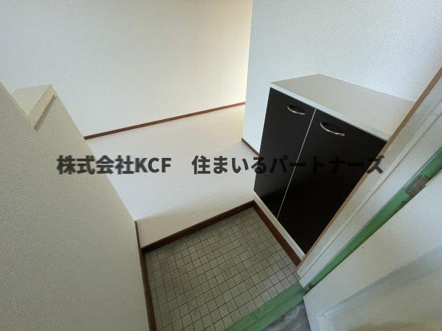 久留米市国分町の賃貸マンションの玄関