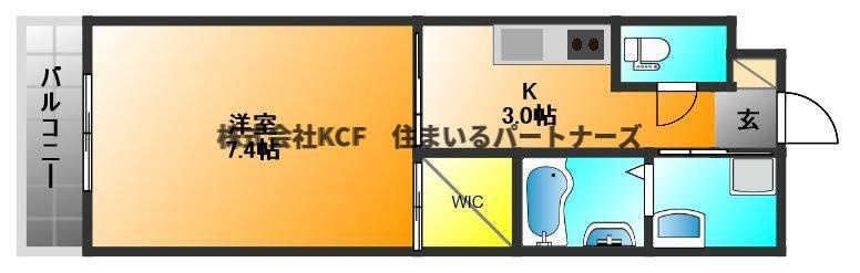 Aletta合川の間取り