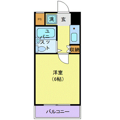 プラーズ新丸子の間取り