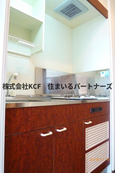 Aレガード久留米大前B棟のキッチン|きれいなキッチンです