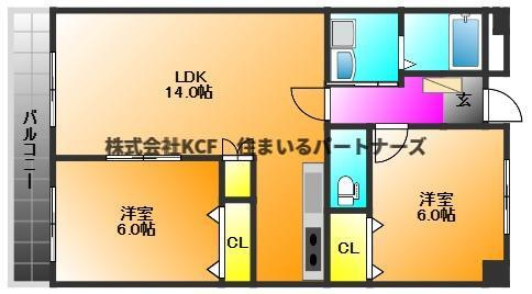 ルネス津福の間取り