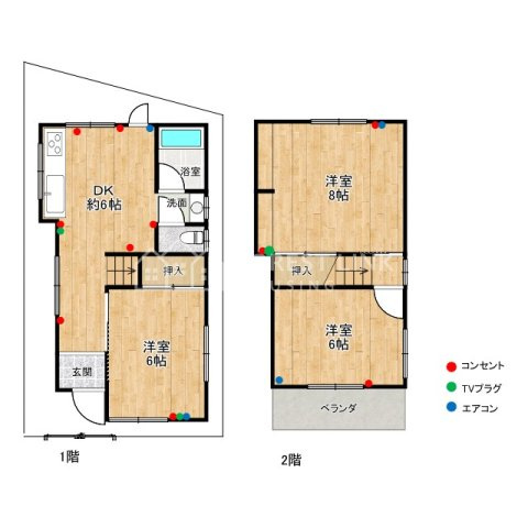 八尾市志紀町南4丁目戸建の間取り