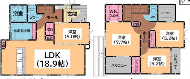 福岡市南区大平寺２丁目の新築一戸建の間取り