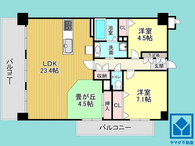 朝日プラザ伏見桂川の間取り