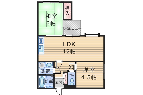 ヴェール曽根の間取り