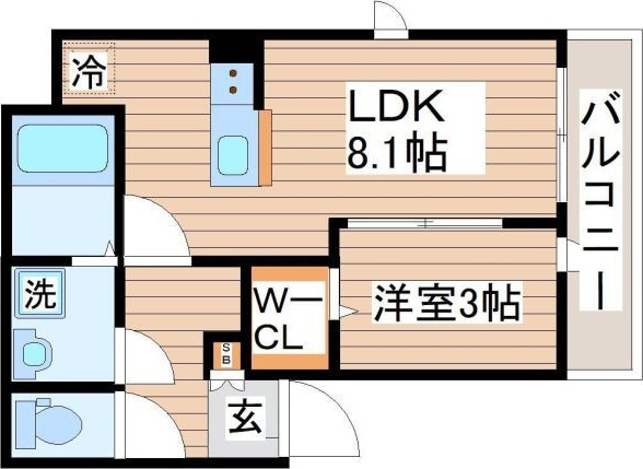 Saphir宮千代の間取り