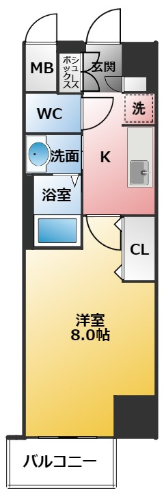エステムコート名古屋グランツの間取り