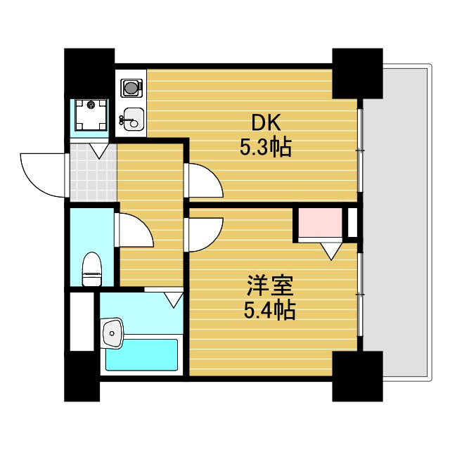 木川東エクセルハイツの間取り