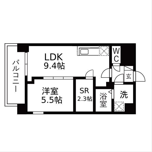 パークス堺筋本町の間取り
