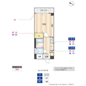 ビエラコート西新の間取り