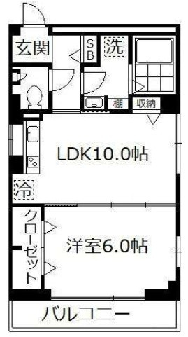 丸山ビルの間取り|間取りです。