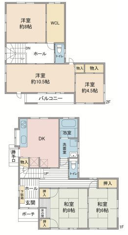 鶴ヶ島市鶴ヶ丘中古住宅の間取り