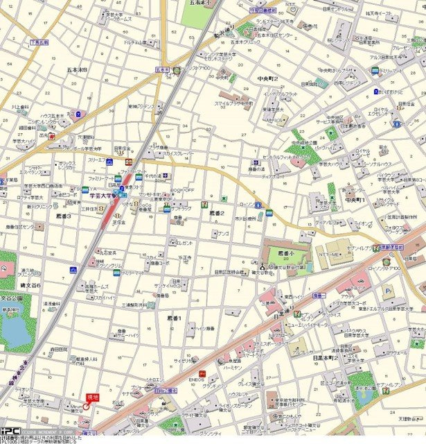 スカイコート学芸大学の地図