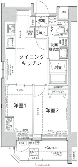【間取り】 | ティモーネプレミアム三ノ輪ステーション | 間取り