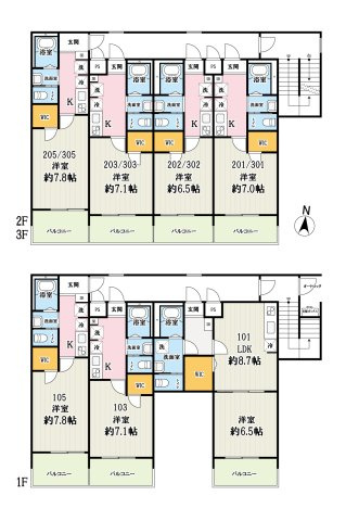 ファミール草加の間取り