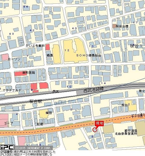 プレール桜台の地図