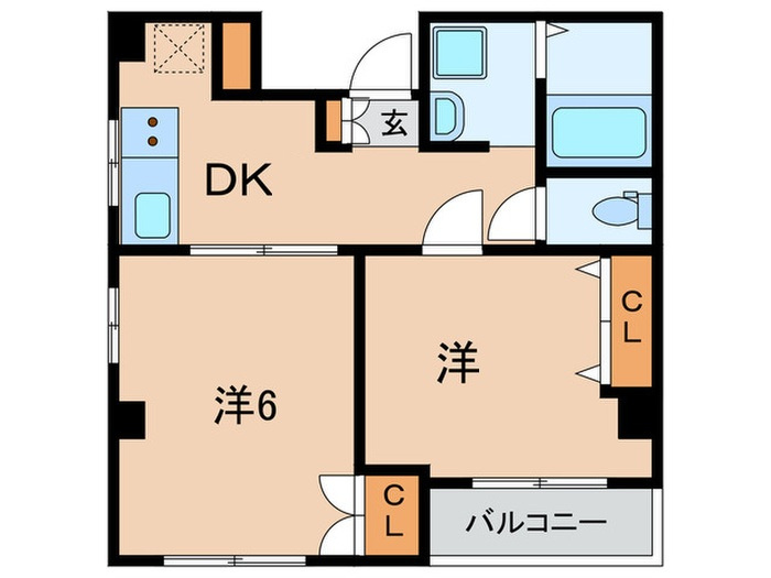グランディオスUの間取り|間取りです。