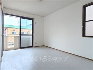 広島市安佐北区可部２丁目のアパートの居間・リビング|エアコン設置予定
