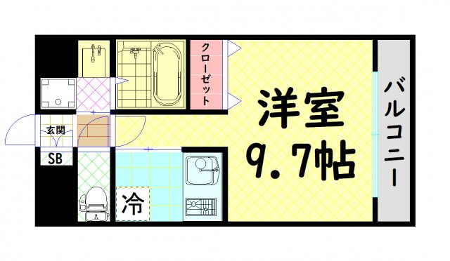 【間取り】 | コスモプレミアムベイ大阪