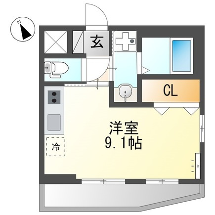 ソレイユ東大和の間取り