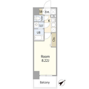 Luxe新大阪SOUTHの間取り