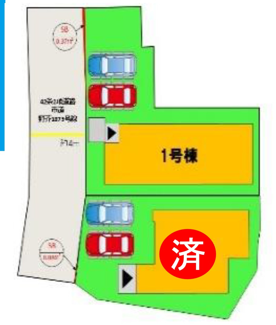 福岡市早良区野芥２丁目の新築一戸建の区画図