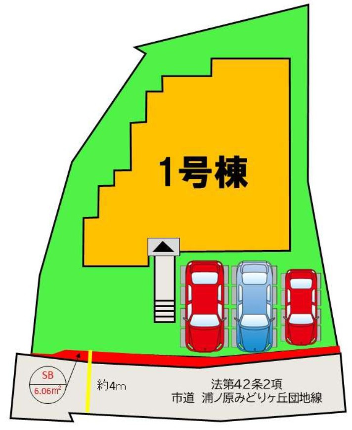 那珂川市片縄西５丁目の新築一戸建の区画図