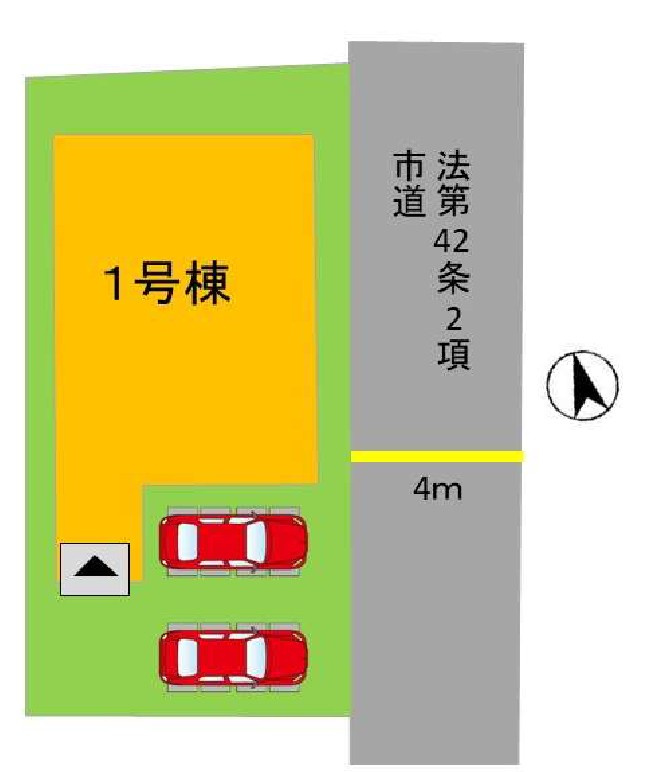筑紫野市針摺北の新築一戸建の区画図