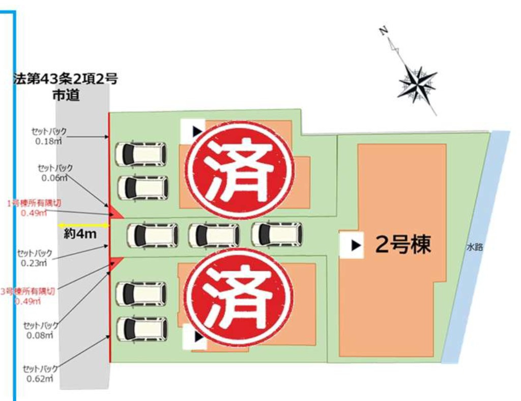 福岡市南区花畑１丁目の新築一戸建の区画図
