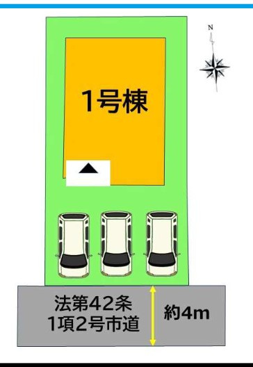 福岡市東区大岳２丁目の新築一戸建の区画図