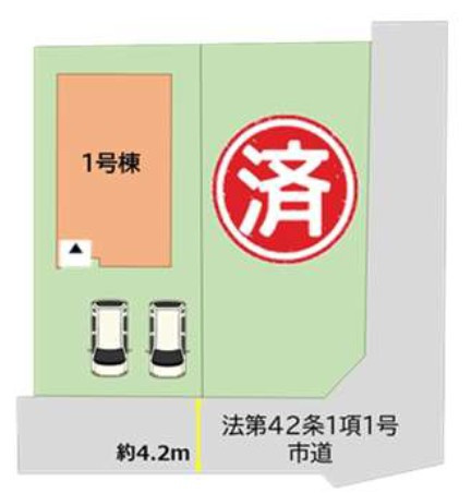福岡市東区美和台３丁目の新築一戸建の区画図