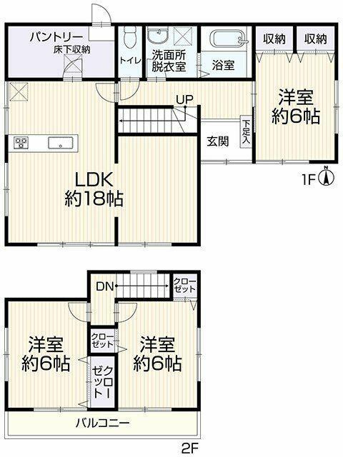 中古戸建て）小牧市本庄２５８８－９５の間取り|間取り