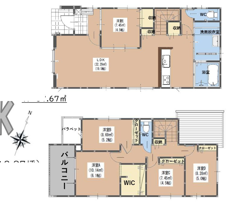 の新築一戸建の間取り