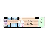 ジュネーゼグラン難波ミラージュの間取り